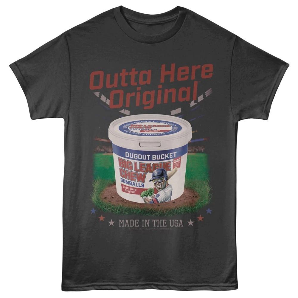 Big League Chew Outta Here Original Gumballs Dugout Bucket USA Men s T shirt XL