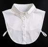 Formal False Collar Women Embroidery Faux Col Half Shirt Blouse Fake Collars Sweater Shirt Detachable Collars Accessories