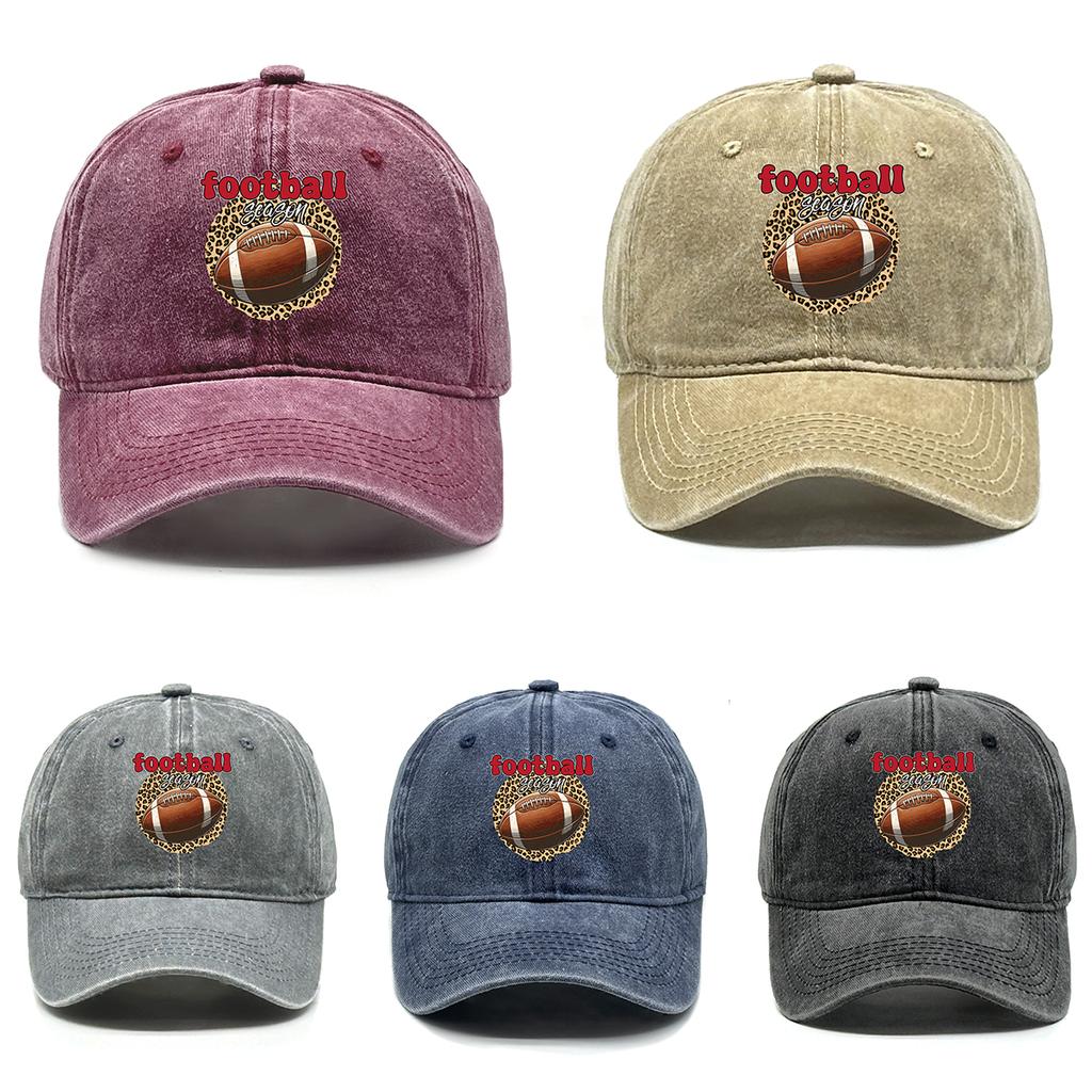 Fußball-Saison-Print Unisex Baseballkappe Verstellbare Dad Hat Kopfbedeckung Used Snapback Baseballkappen Ideale Wahl für Draußen