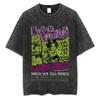 Japanese Anime Nana Osaki Print Vintage Washed Tshirt Harajuku Streetwear Graphic T-Shirt Summer Short SleeveTshirt