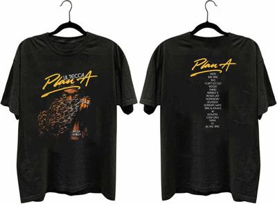 Maglietta a 2 lati Plan A Lil Tecca, Maglietta Lil tecca, Merch Lil tecca