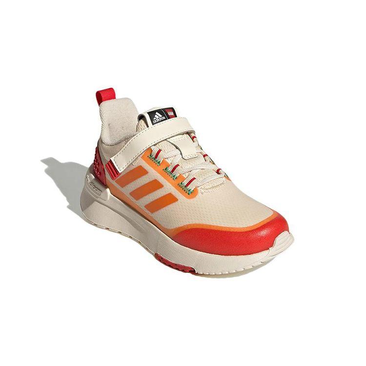 Adidas LEGO x Racer TR Dětské tenisky Ecru odstín Bahia oranžová Krémová Červená GW4000