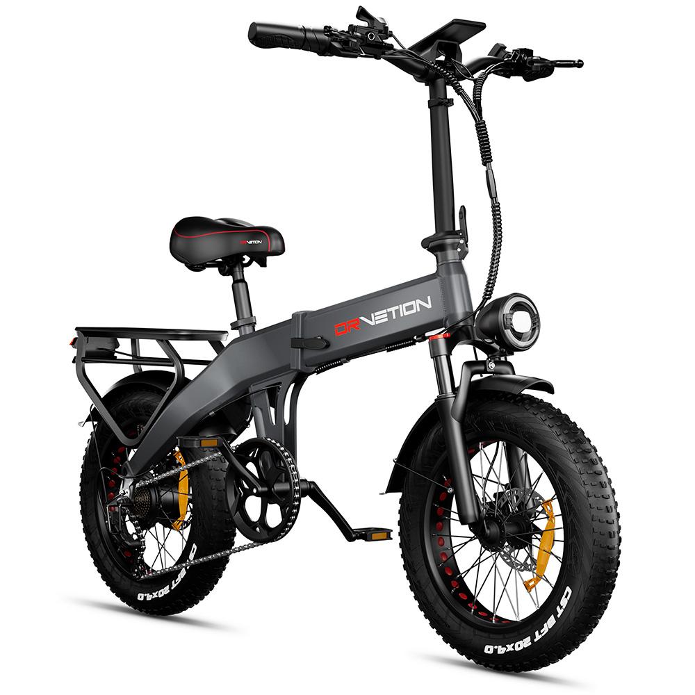 Electric Bicycle Drvetion BT20 20" 1000W Motor City E-Bike 48V 10AH LCD Display Shimano 7 Speed Hydraulic Brake Max Load 150Kg
