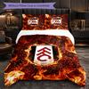 Set Biancheria da Letto Fulham Football 3 Pezzi Morbido Set Copripiumino con Federe Set Decorazione Camera da Letto per la Casa