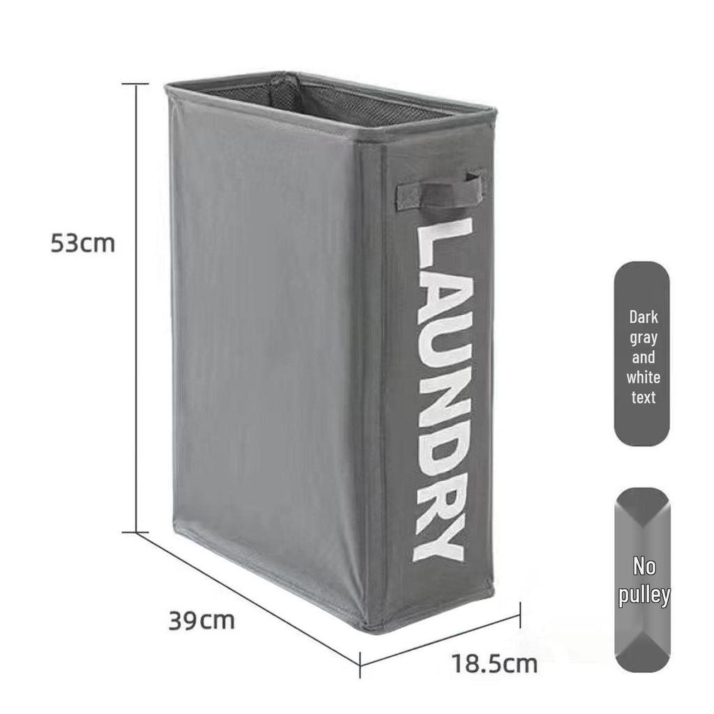 Japanese Home Oxford Cloth Laundry Basket with Wheels - Storage for Clothes, Dirty Laundry, and Yoga Mats.