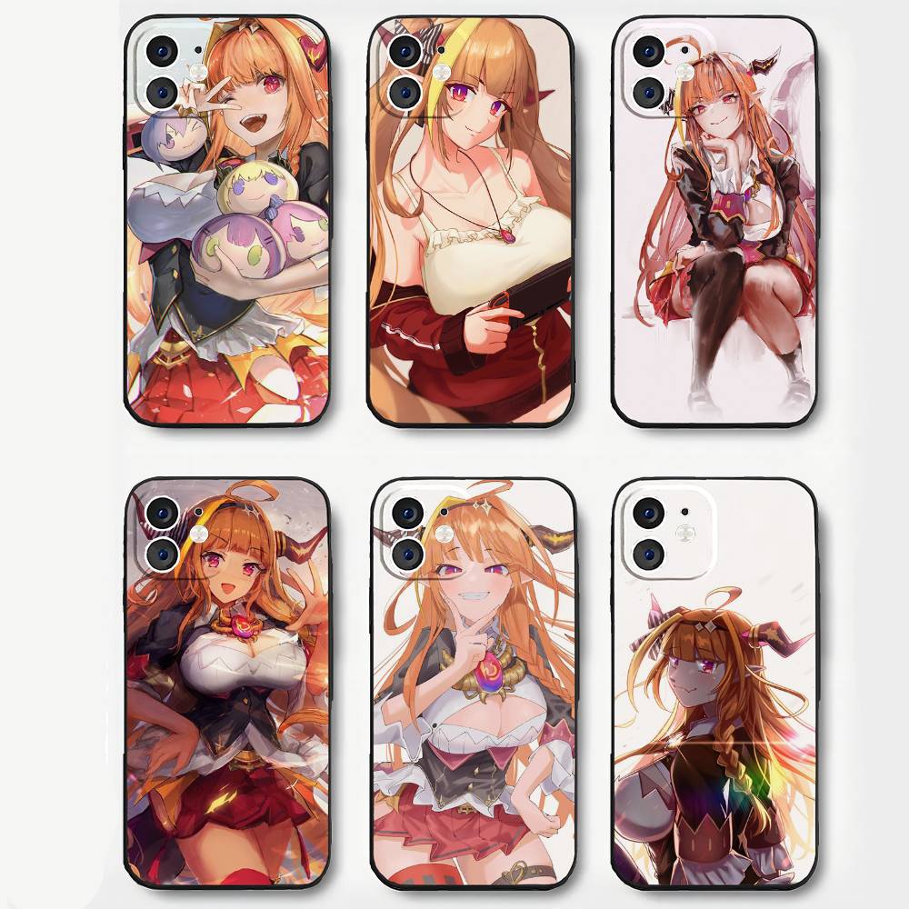 Kiryu Coco Anime H-hololive Phone Case For IPhone 17 Air 16 15 14 13 Pro Max 11 12 Black Silicone Cover