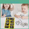 Metal Puzzle Toy Kit With 8 Unlockable Rings For Kids And Adults Brain Teasers