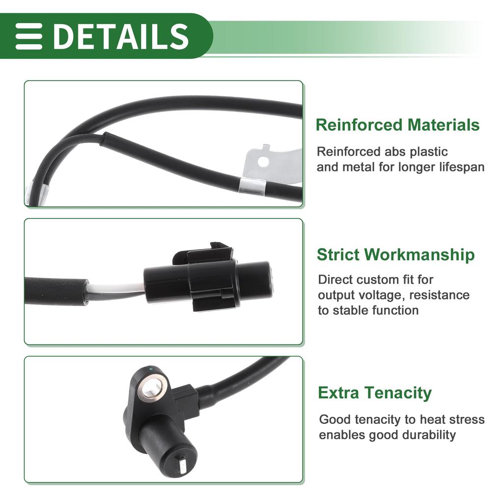 Motoforti Compatible with Suzuki Aelliana 2.3L 2006-2007 ABS Wheel Speed Sensor ABS Sensor Anti