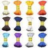 3mm 20M Chinese Knot Satin Nylon Braided Cord Macrame Beading Rattail Cords Multi-colored