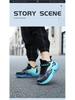 Babudou Boys' Winter Velvet-Lined Waterproof Running Shoes - Lightweight, Non-Slip, Warm Two-Layer Cotton Design.