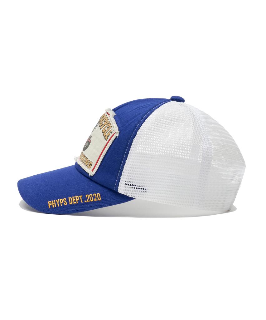PHYPS MOTORCYCLE Riding Bear Mesh Ball Cap Blue