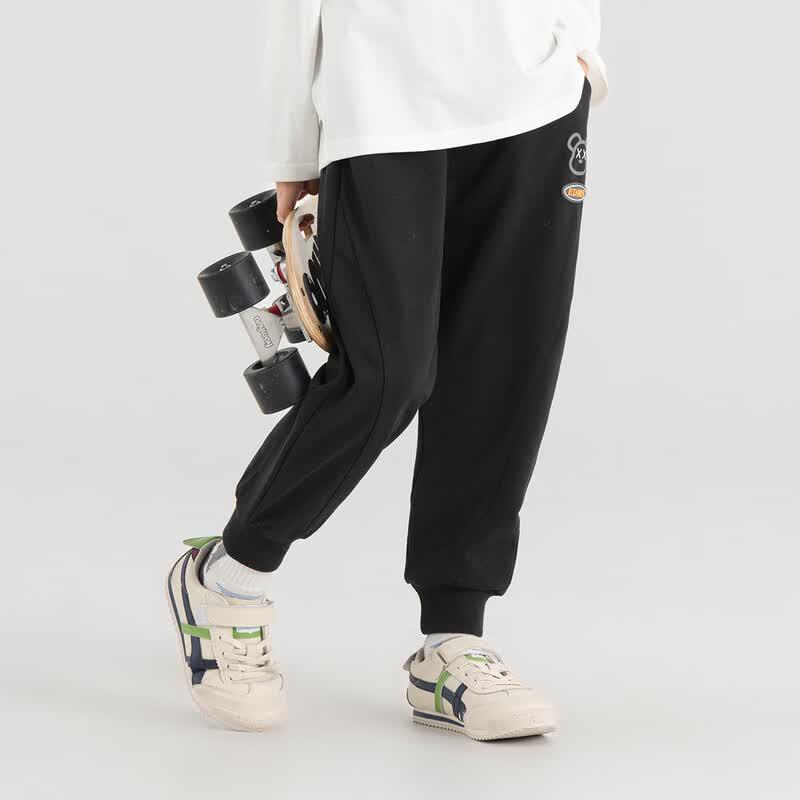 Boys' Fun Bear Print Jogger Sweatpants