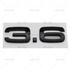 3D ABS Letters 2.4 3.6 4.2 Car Rear Trunk Tailgate Side Fender Badge Emblem Sticker Decals For Audi A4 A5 A6 A7 A8 Q3 Q5 Q7
