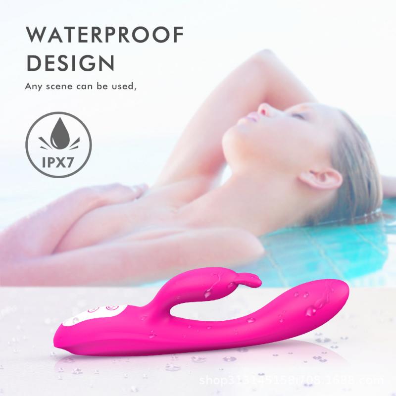 G Spot Couple Vibrator with Heating Function Clitoris G-spot Stimulation Waterproof Dildo with Vibrations Dual Motor Stimulator for Women Couple Fun
