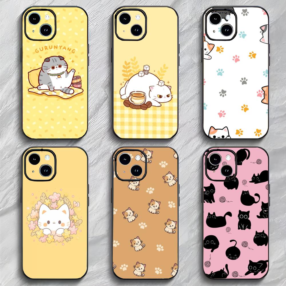 Cute cat life emoticon pack Phone Case Phone Case Soft Packaging Lightweight For iPhone17 16 15 14 13ProMax