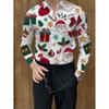 Trendy Floral Print Long-sleeve Shirt, Casual Button-up for Daily Wear