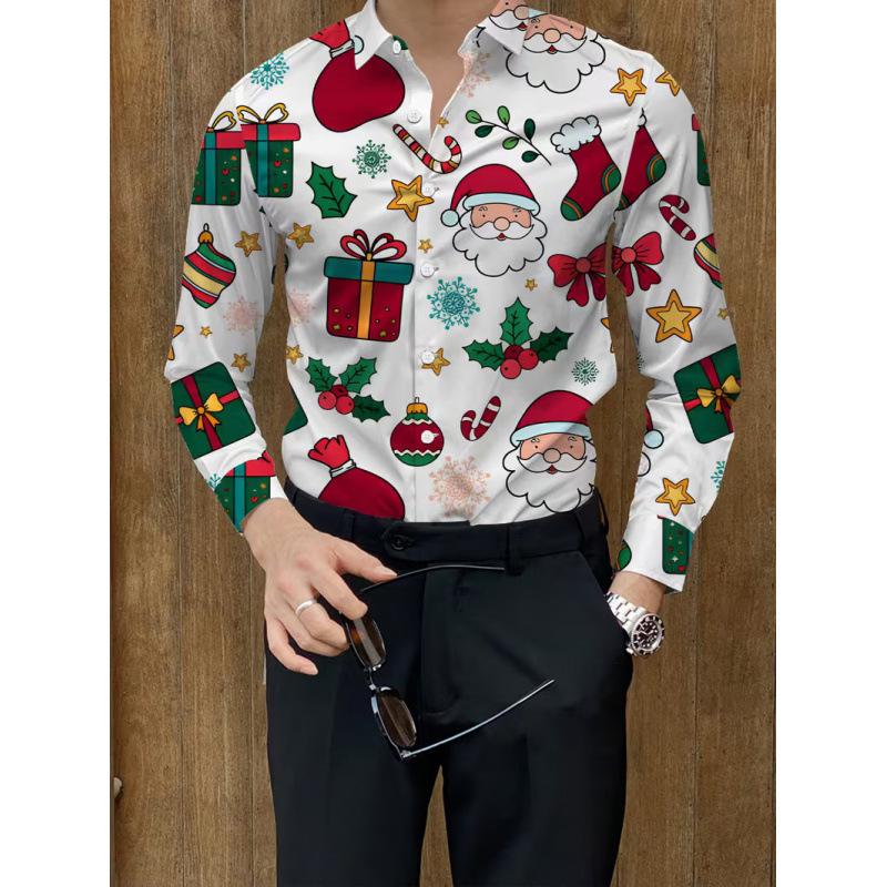 Trendy Floral Print Long-sleeve Shirt, Casual Button-up for Daily Wear