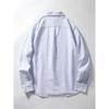Japanese-Style Retro Long Sleeve Casual Oxford Striped Shirt