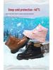 Waterdichte Jongens Martin Boots - Nieuwe Warme, Antislip, Velours Gevoerde Katoenen Schoenen voor Middelgrote en Grote Kinderen.