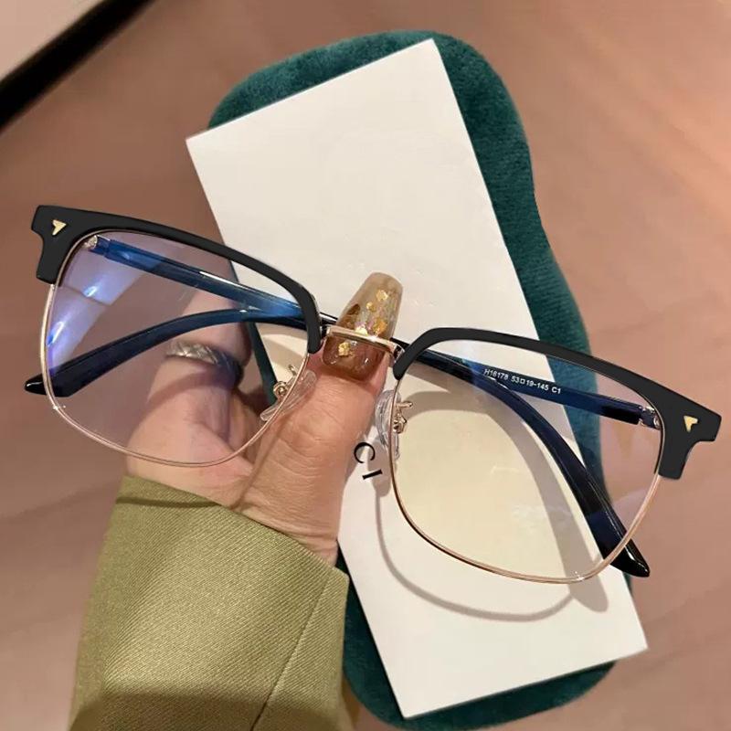 Fashion Luxury Transparent Heart Myopia Glasses Fashion Minus Diopter Eyeglasses for Men Women Women's Anti-blue Near Sight Eyewear