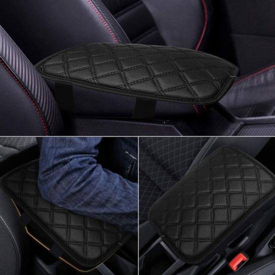 Auto Car Accessories Armrest Cover Pad Center Console Box PU Leather Cushion Mat