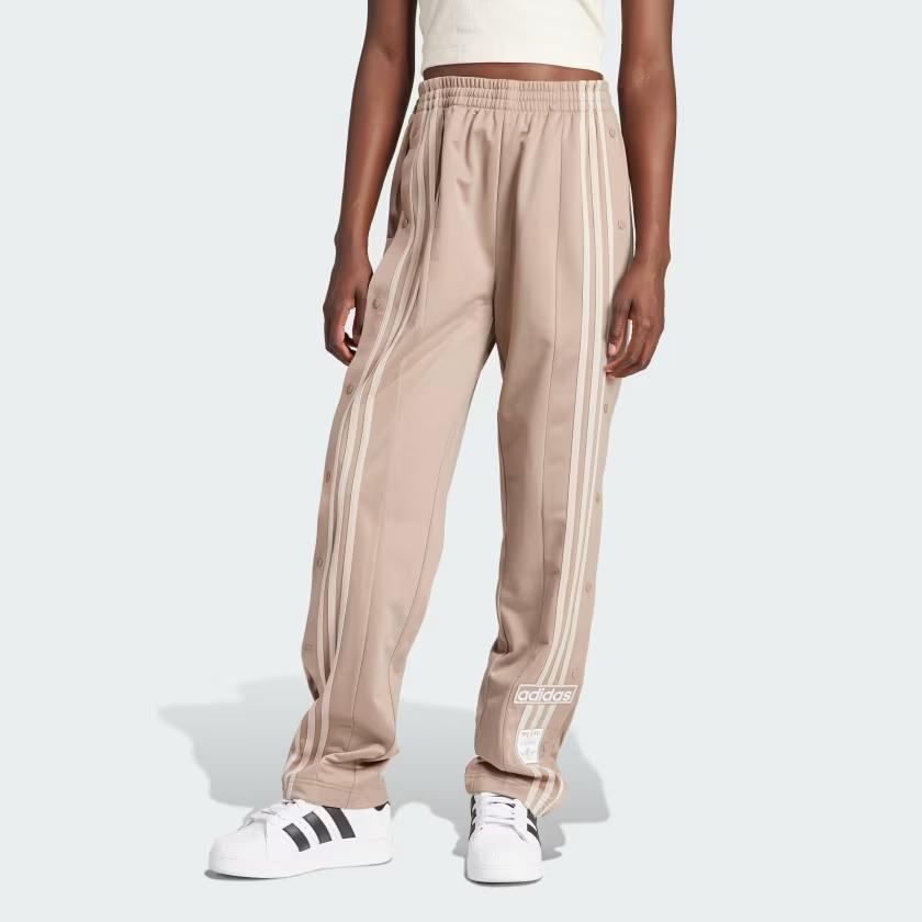 Adidas Originals Neutral Court Adibreak Tracksuit Bottoms With Three Stripes And Elastic Waist Women Bottoms Light-Brown IS5251