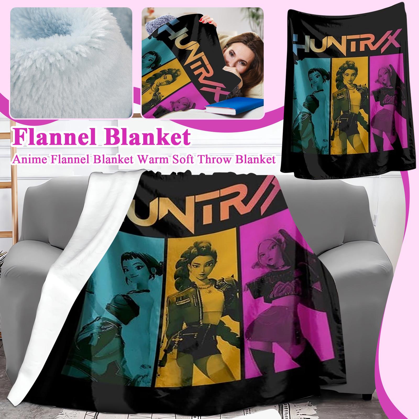 Hunters Anime Flannel Blanket Warm Soft Throw Blanket One Size