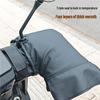 Warm, Windproof Electric Motorcycle Handlebar Gloves with Velvet Lining for Cold Protection