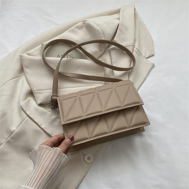 Chic Retro Crossbody Bag Fashionable Small Square Bag For Women 2023 Summer Trend хаки