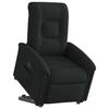 VidaXL Fauteuil inclinable électrique noir tissu, chaise inclinable électrique, fauteuil électrique pour personnes âgées, 3303276