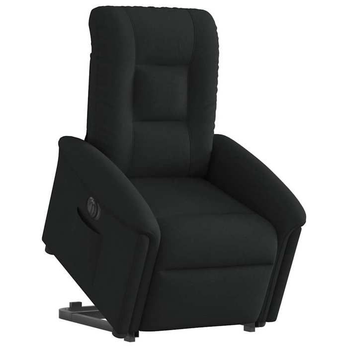 VidaXL Fauteuil inclinable électrique noir tissu, chaise inclinable électrique, fauteuil électrique pour personnes âgées, 3303276