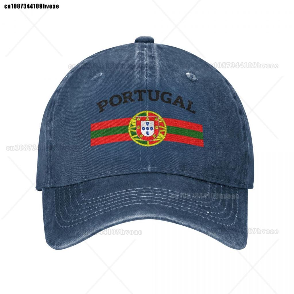 Portugal Soccer Team Flag Portuguese Shield Crest Baseball Cap Vintage Distressed Denim Snapback Hat for Caps Hat