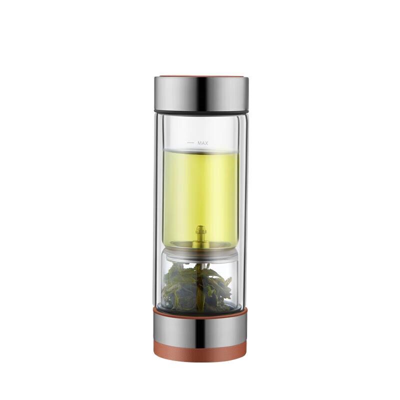 Supor Portable Double Wall Glass Tea Infuser Bottle
