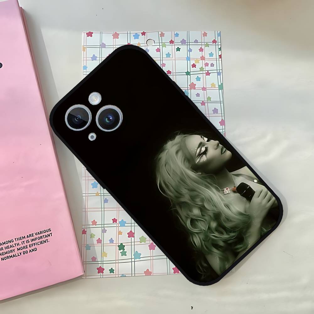 

Singer W-chappell Roan-H Phone Case Black Shell For IPhone 17/16/15/13/14 Pro Max/ 11Plus/X/Xr/Xs Max/12mini Compatible Models iphone13mini