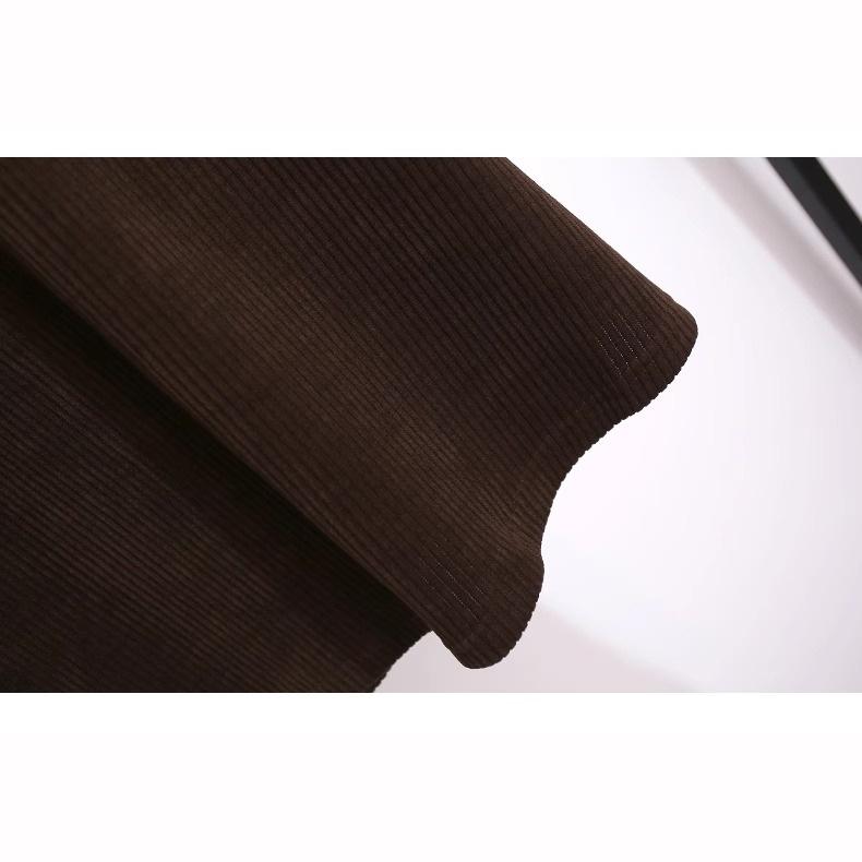 Red Corduroy Jacket Mini Skirt Women's Fashionable Two Piece Set Autumn Season Elegant and Stylish Clothing