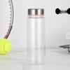 Changqi Transparent Portable Plastic Water Bottle with Stainless Steel Lid