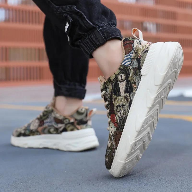 Fashion Personalized Men Shoes Autumn Fashion Men Sport Shoe Allmatch Casual Shoe Ultra Light Running Shoes Platform Tennis Zapatillas