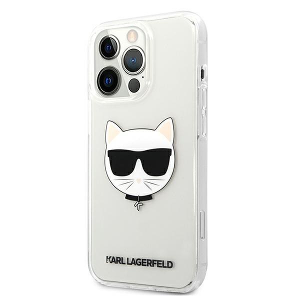 Etui Do iPhone 13 Pro Max Karl Lagerfeld Choupette Head Przezroczyste