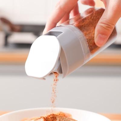 Household Kitchen Seasoning Box Quantitative Salt Control Bottle Jar Pressing Salt Control Bottle Seasoning Supplies Storage Box