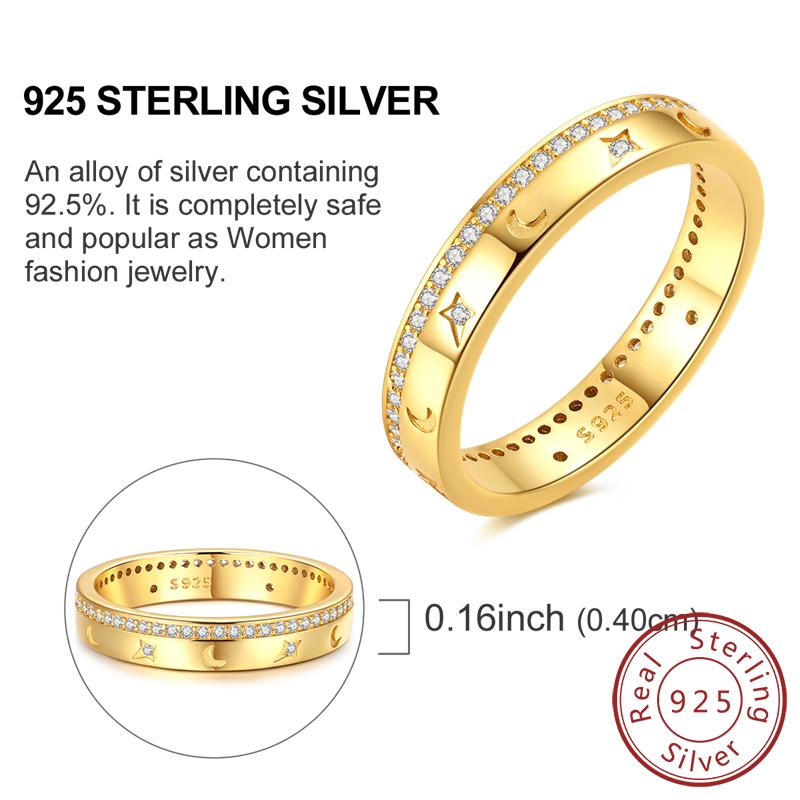 Rings 925 Silver Dragon Star Moon Blue Eyes Firefly Rings For Women Man Wedding Engagement Part Fashion Jewelry Gift