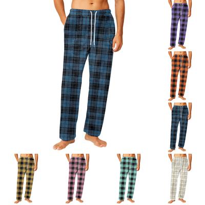 Erkek Büzgü Cepli Flanel Pantolon Ev Giyimi Pijama Pantolonu