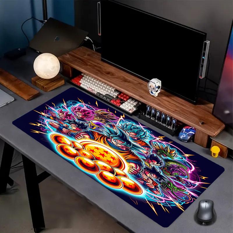 Dragon Ball Print Mouse Pad, Anti‑Slip Desktop keyboard Mat, for PC Laptop Gaming Working Daily Use, Cool Festival Surprise Gift