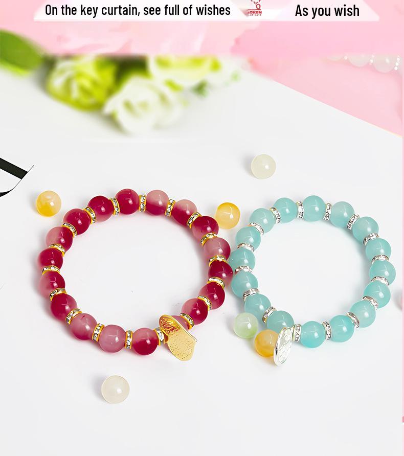 Handmade DIY Beading Kit for Kids: Educational Bracelet & Necklace Craft Set with Glass Beads