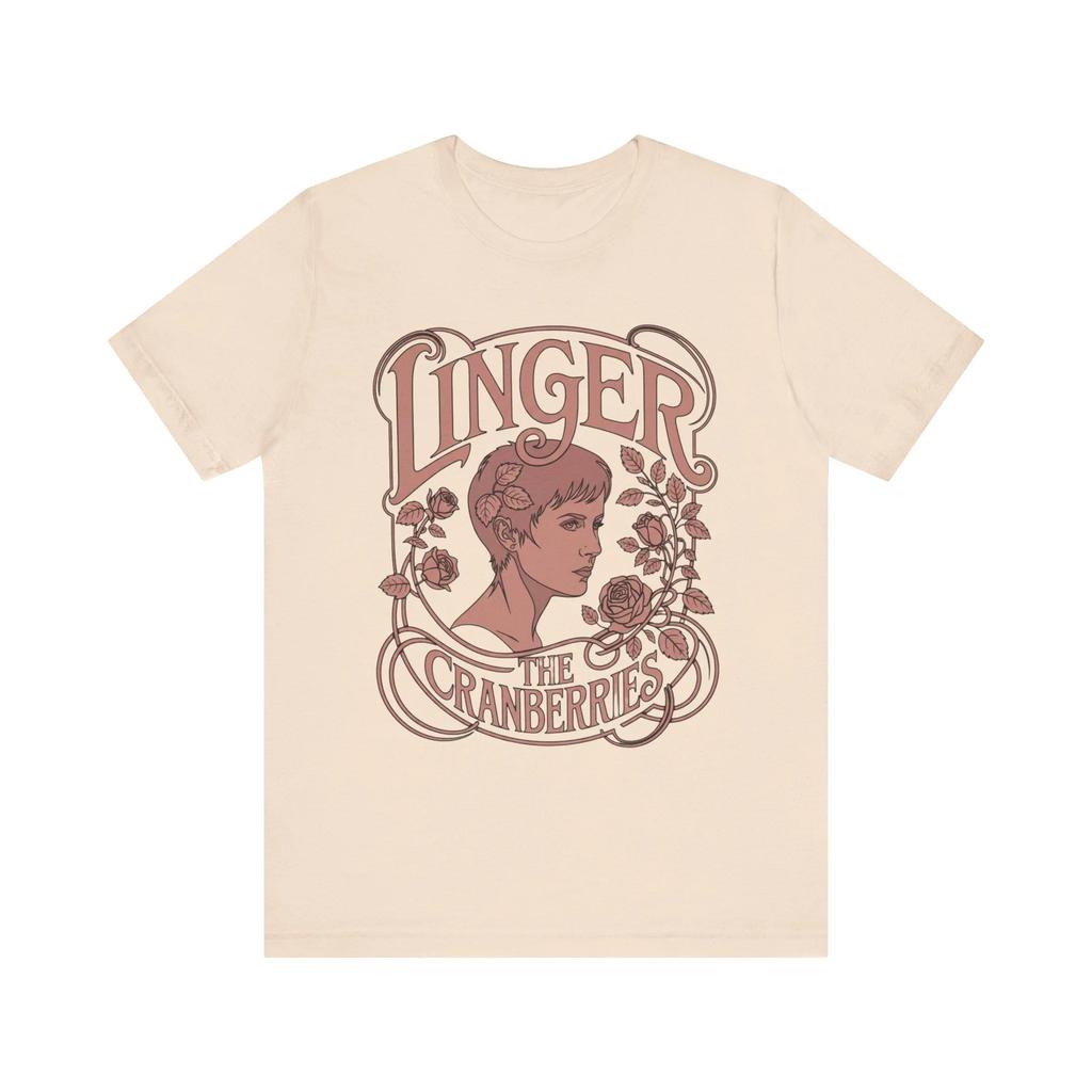 Irish Rock Band The Cranberries Peripherals Print Tshirt Fashion Crewneck Cotton Top Men Women Oversized Casual Summer New Tees