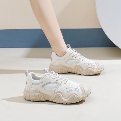 Dad Schuhe Mädchen 2025 Frühling neu ins Stil Koreanische Version Studentenschuhe Plateau erhöhend lässige Sportschuhe ZSLD06