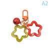1 Stücke Fünfzackigen Stern Glocke Anhänger Schlüsselanhänger Candy Farbe Tasche Schlüsselring Schmuck Für Frauen Mädchen Auto Hängen Schmuckstück Schlüssel halter