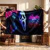 Scream (19) Personalized Name Blanket Soft Cozy Gift for Sofa Bed Couch Home Decoration