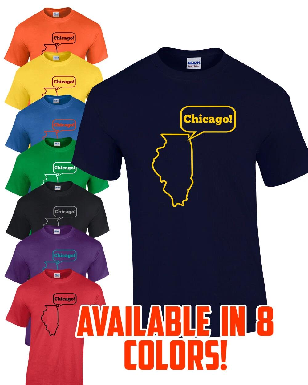 

CHICAGO T-Shirt Multi Colors S-XL FREE S&H! hipster tourism cute fun souvenir 3XL