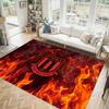 Southampton Football Design Crystal Velvet Carpet Cozy Non?Slip Printed Rug For Bedroom Living Room Entrance