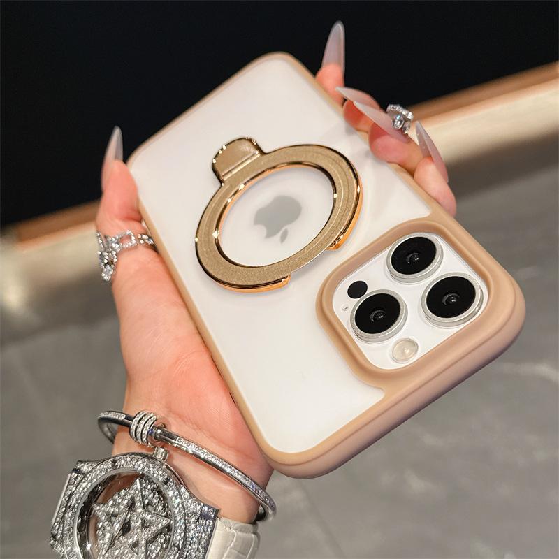 

Применимо к iPhone16ProMax Магнитный кронштейн Чехол для мобильного телефона Высококлассный Apple 15 Матовый Противоударный 14 Защитный чехол iPhone12pro